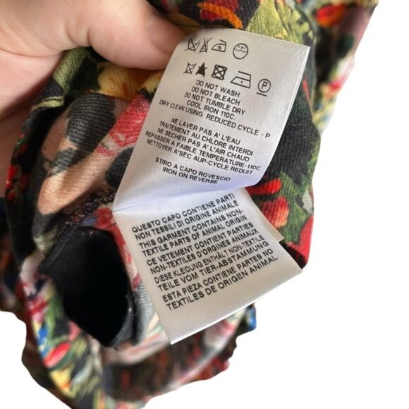 Love Moschino Dress US 4 Floral Long Sleeve Printed Dress - Picture 10 of 12